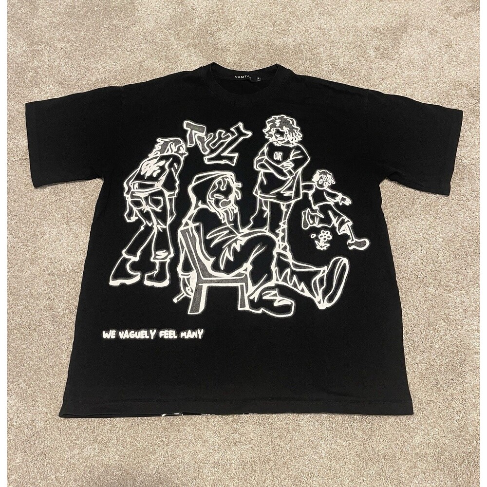 Vamtac Graphic Tee Oversized Streetwear Boxy Fit Medium Y2K